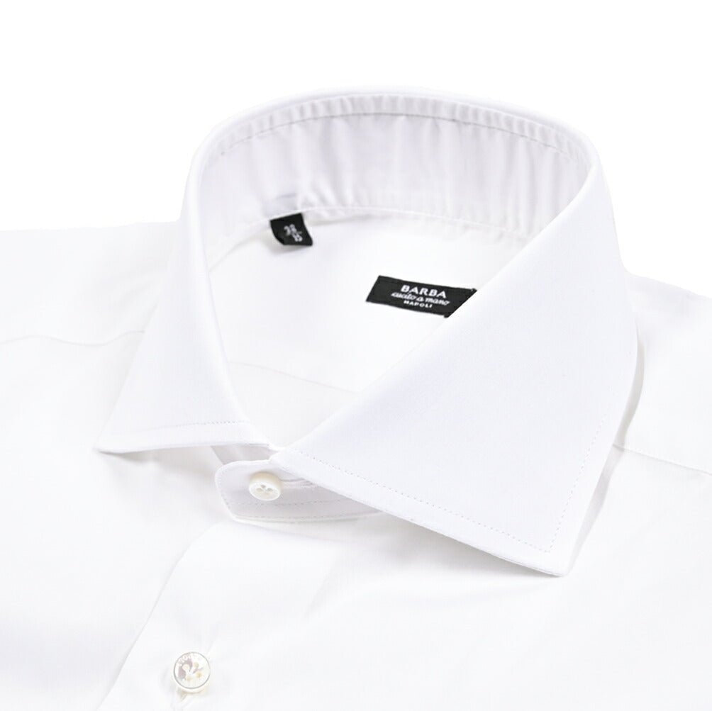 SALE｜BARBA コットン100% ホリゾンタルカラードレスシャツ / cucito a mamo 手縫い仕立て｜435649-38｜GUARDAROBA MILANO OFFICIAL STORE
