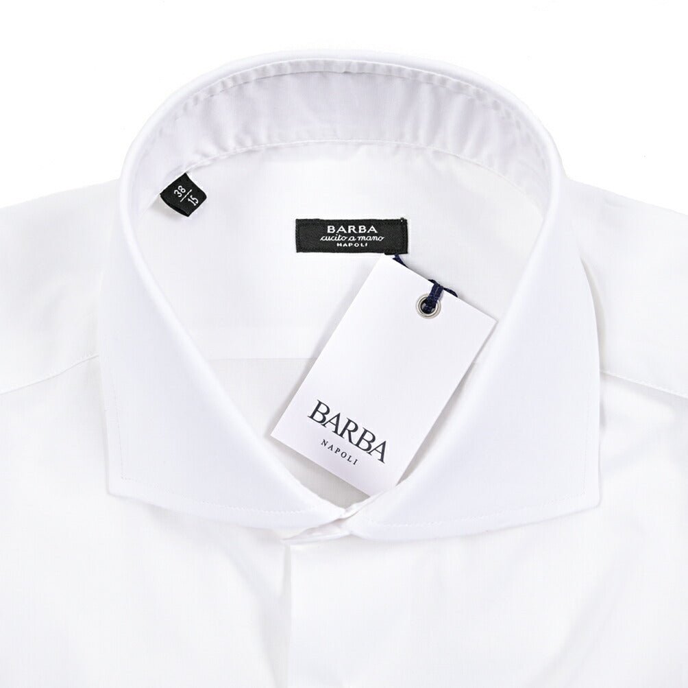 SALE｜BARBA コットン100% ホリゾンタルカラードレスシャツ / cucito a mamo 手縫い仕立て｜435649-38｜GUARDAROBA MILANO OFFICIAL STORE