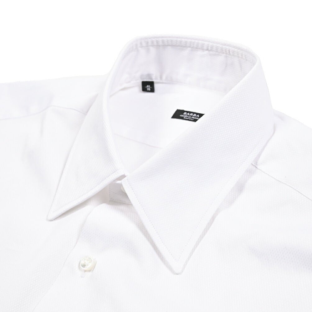 SALE｜BARBA コットン100% ホリゾンタルカラードレスシャツ / cucito a mamo 手縫い仕立て｜435651｜GUARDAROBA MILANO OFFICIAL STORE