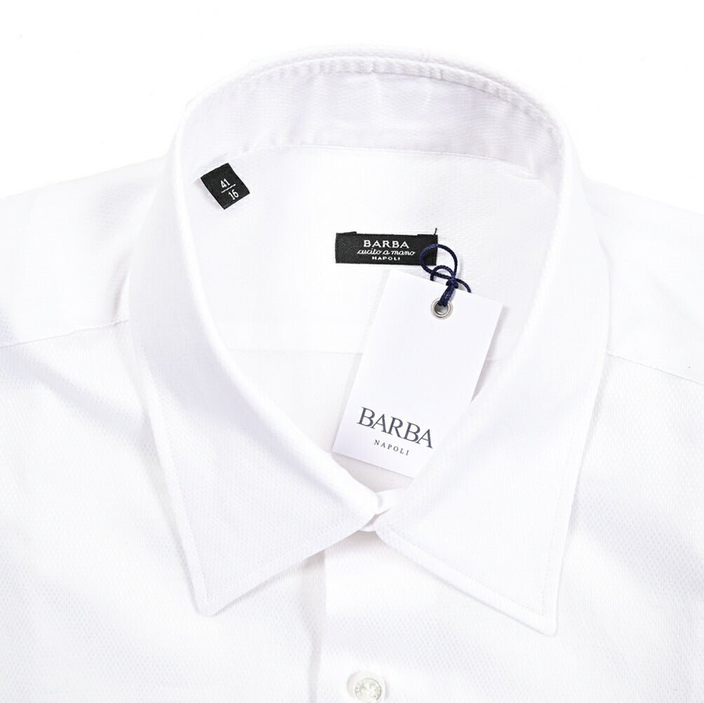 SALE｜BARBA コットン100% ホリゾンタルカラードレスシャツ / cucito a mamo 手縫い仕立て｜435651｜GUARDAROBA MILANO OFFICIAL STORE