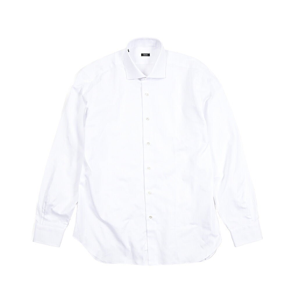 SALE｜BARBA コットン100% ホリゾンタルカラードレスシャツ / cucito a mamo 手縫い仕立て｜435652｜GUARDAROBA MILANO OFFICIAL STORE