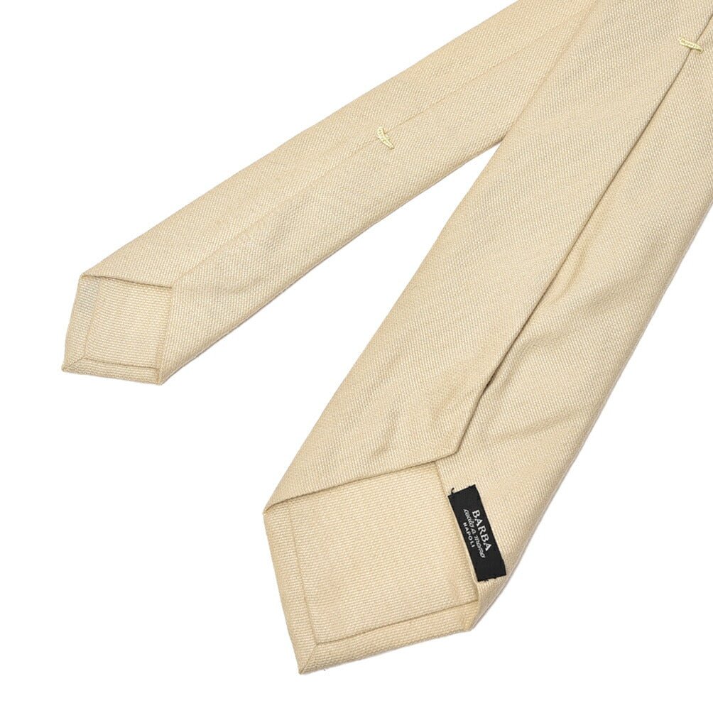 SALE｜BARBA シルクコットン ネクタイ ソリッドタイ(セッテピエゲ)｜428237｜GUARDAROBA MILANO OFFICIAL STORE