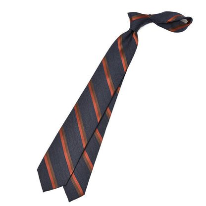 SALE｜BARBA ヴァージンウールシルク レジメンタル柄ネクタイ(セッテピエゲ)｜428363｜GUARDAROBA MILANO OFFICIAL STORE