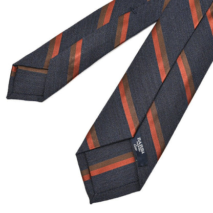 SALE｜BARBA ヴァージンウールシルク レジメンタル柄ネクタイ(セッテピエゲ)｜428363｜GUARDAROBA MILANO OFFICIAL STORE