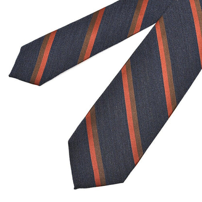 SALE｜BARBA ヴァージンウールシルク レジメンタル柄ネクタイ(セッテピエゲ)｜428363｜GUARDAROBA MILANO OFFICIAL STORE