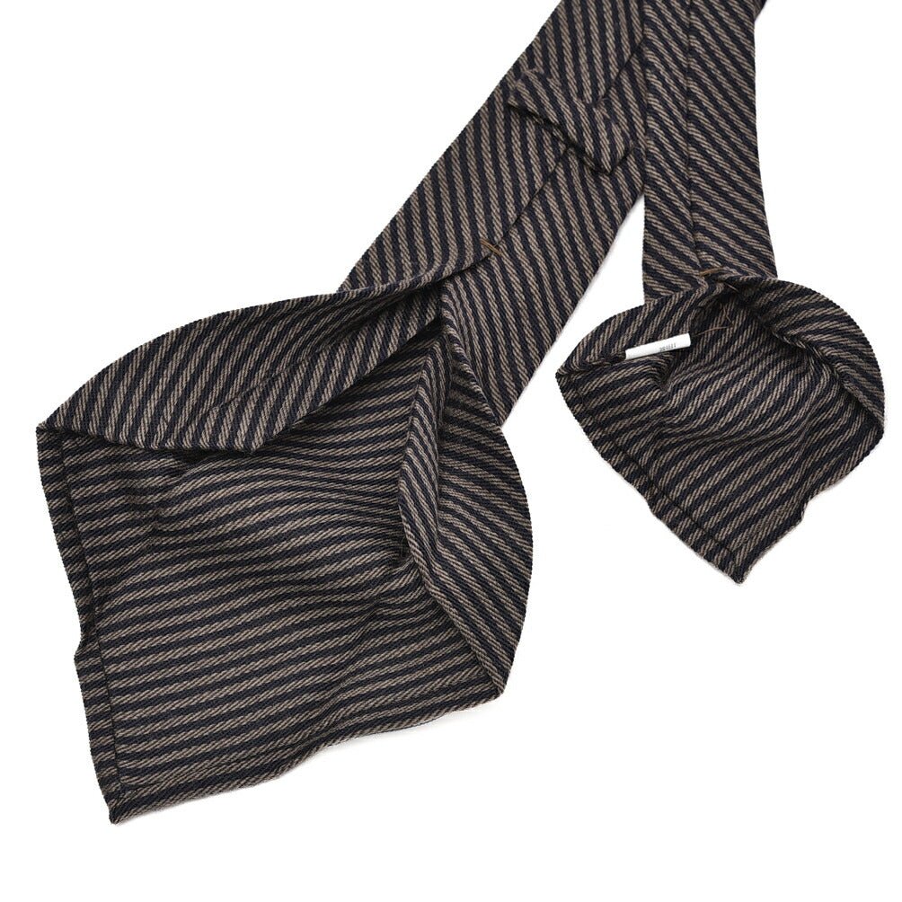 SALE｜BARBA ヴァージンウールシルク レジメンタル柄ネクタイ(セッテピエゲ)｜428373｜GUARDAROBA MILANO OFFICIAL STORE