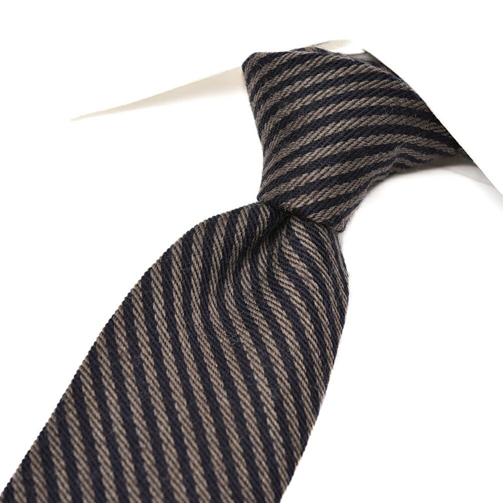 SALE｜BARBA ヴァージンウールシルク レジメンタル柄ネクタイ(セッテピエゲ)｜428373｜GUARDAROBA MILANO OFFICIAL STORE