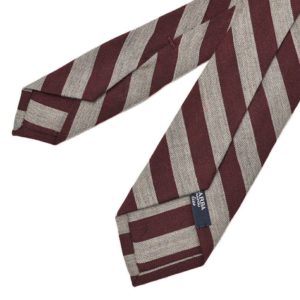 SALE｜BARBA ヴァージンウールシルク レジメンタル柄ネクタイ(セッテピエゲ)｜428375｜GUARDAROBA MILANO OFFICIAL STORE