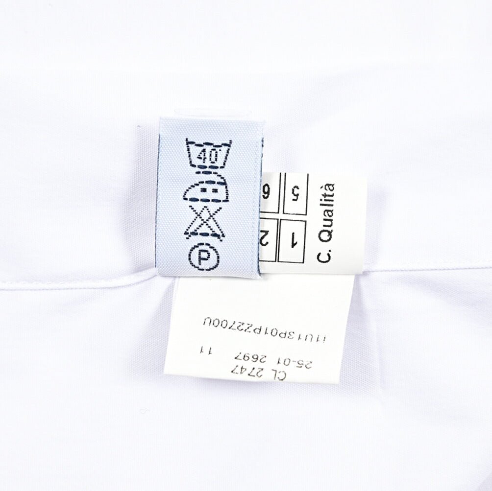 SALE｜BARBA ストレッチコットン ホリゾンタルカラードレスシャツ / cucito a mamo 手縫い仕立て｜435644｜GUARDAROBA MILANO OFFICIAL STORE