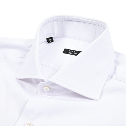 SALE｜BARBA ストレッチコットン ホリゾンタルカラードレスシャツ / cucito a mamo 手縫い仕立て｜435644｜GUARDAROBA MILANO OFFICIAL STORE