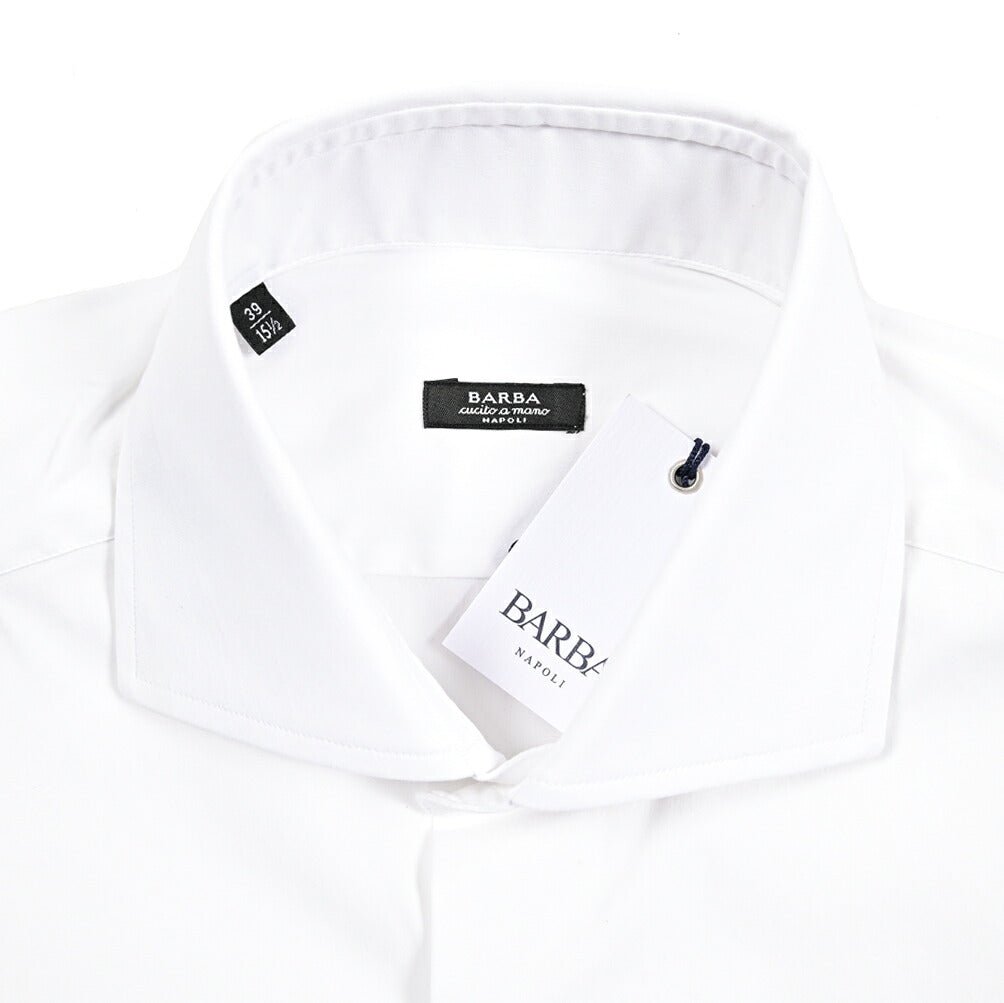 SALE｜BARBA ストレッチコットン ホリゾンタルカラードレスシャツ / cucito a mamo 手縫い仕立て｜435647-39｜GUARDAROBA MILANO OFFICIAL STORE