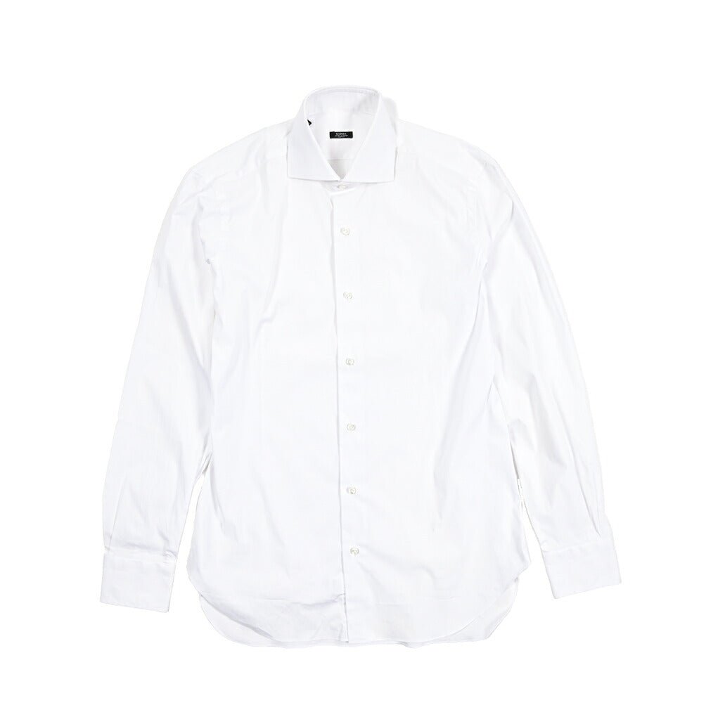 SALE｜BARBA ストレッチコットン ホリゾンタルカラードレスシャツ / cucito a mamo 手縫い仕立て｜435647-39｜GUARDAROBA MILANO OFFICIAL STORE