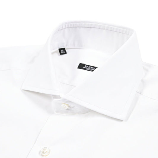 SALE｜BARBA ストレッチコットン ホリゾンタルカラードレスシャツ / cucito a mamo 手縫い仕立て｜435648｜GUARDAROBA MILANO OFFICIAL STORE