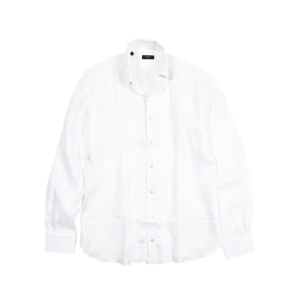 SALE｜BARBA CULTO リネン100% スキッパーカラーシャツ 開襟シャツ｜435697｜GUARDAROBA MILANO OFFICIAL STORE