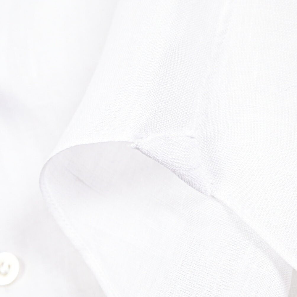 SALE｜BARBA CULTO リネン100% スキッパーカラーシャツ 開襟シャツ｜435697｜GUARDAROBA MILANO OFFICIAL STORE