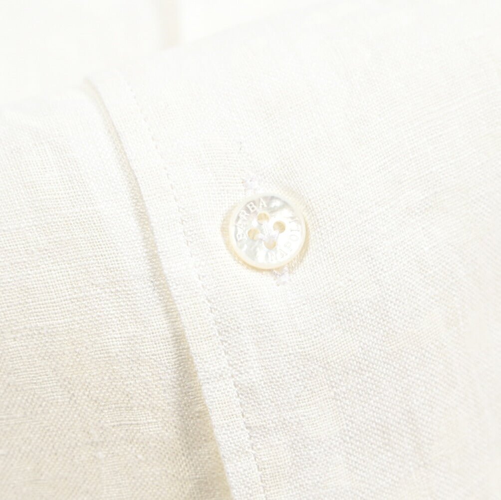 SALE｜BARBA CULTO リネン100% スキッパーカラーシャツ 開襟シャツ｜435698｜GUARDAROBA MILANO OFFICIAL STORE