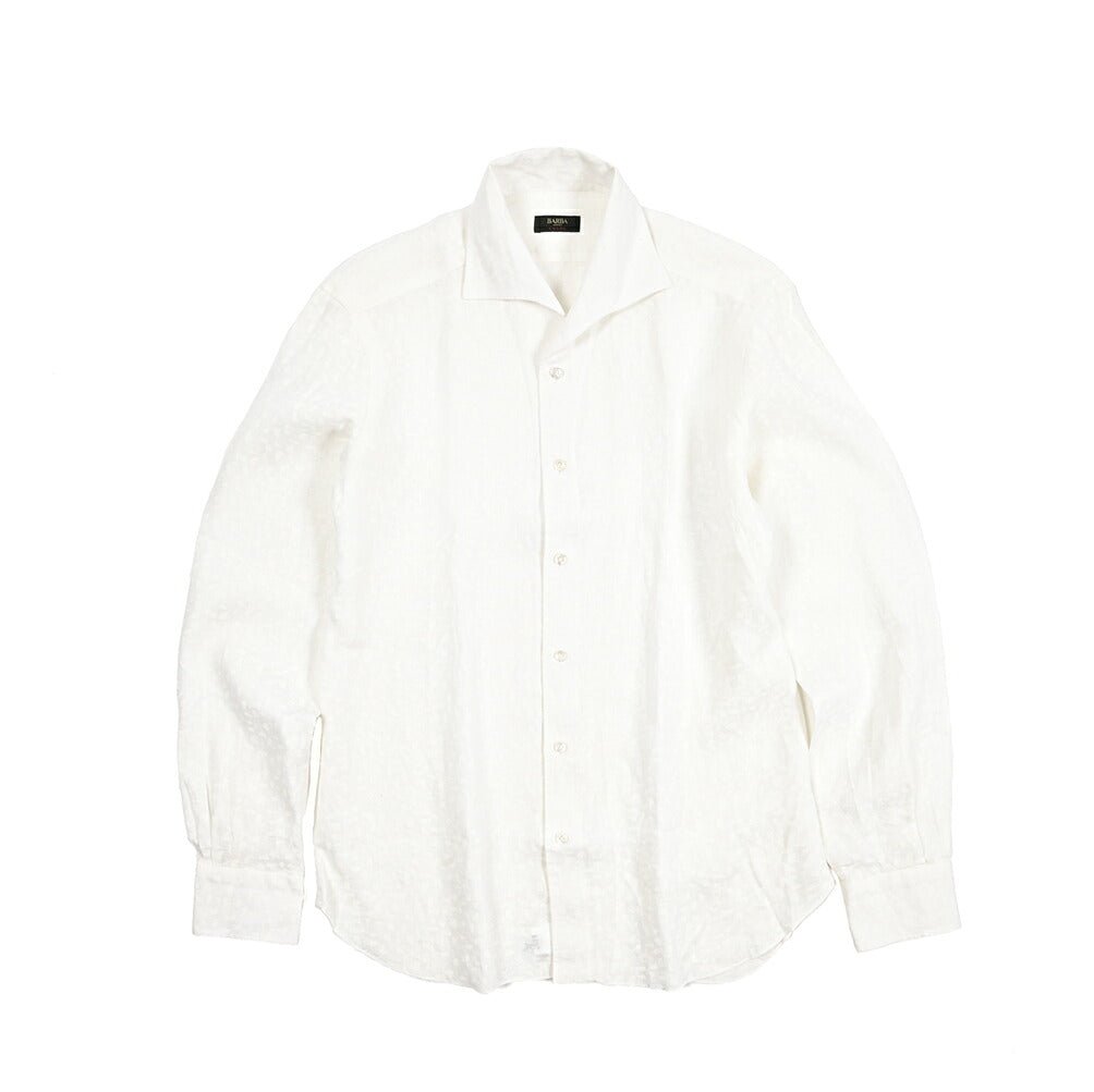 SALE｜BARBA CULTO リネン100% スキッパーカラーシャツ 開襟シャツ｜435698｜GUARDAROBA MILANO OFFICIAL STORE
