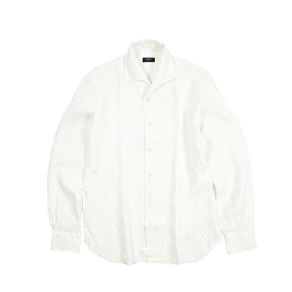 SALE｜BARBA CULTO リネン100% スキッパーカラーシャツ 開襟シャツ｜435698｜GUARDAROBA MILANO OFFICIAL STORE