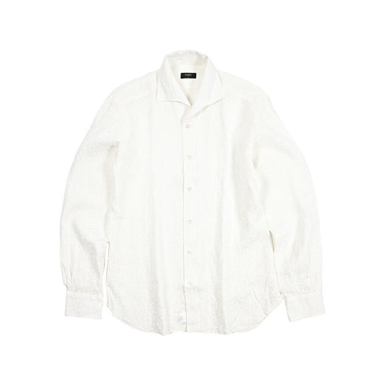 SALE｜BARBA CULTO リネン100% スキッパーカラーシャツ 開襟シャツ｜435698｜GUARDAROBA MILANO OFFICIAL STORE