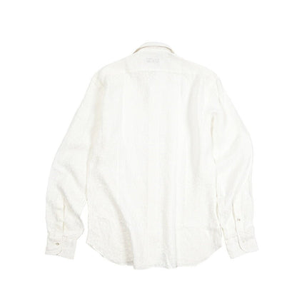 SALE｜BARBA CULTO リネン100% スキッパーカラーシャツ 開襟シャツ｜435698｜GUARDAROBA MILANO OFFICIAL STORE