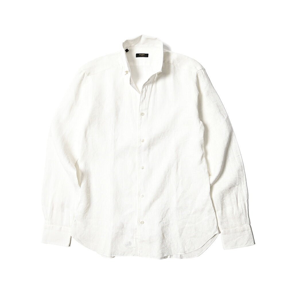 SALE｜BARBA CULTO リネン100% スキッパーカラーシャツ 開襟シャツ｜435701｜GUARDAROBA MILANO OFFICIAL STORE