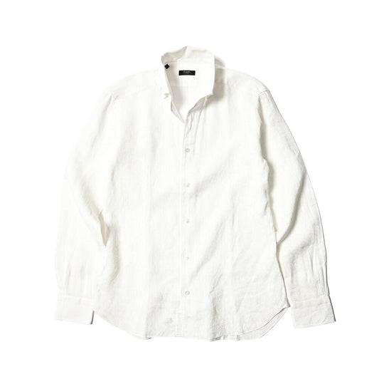 SALE｜BARBA CULTO リネン100% スキッパーカラーシャツ 開襟シャツ｜435701｜GUARDAROBA MILANO OFFICIAL STORE