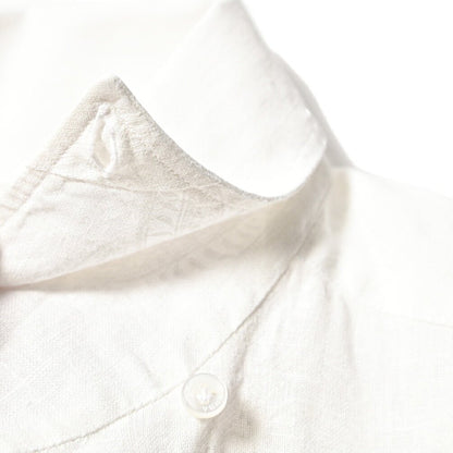SALE｜BARBA CULTO リネン100% スキッパーカラーシャツ 開襟シャツ｜435701｜GUARDAROBA MILANO OFFICIAL STORE