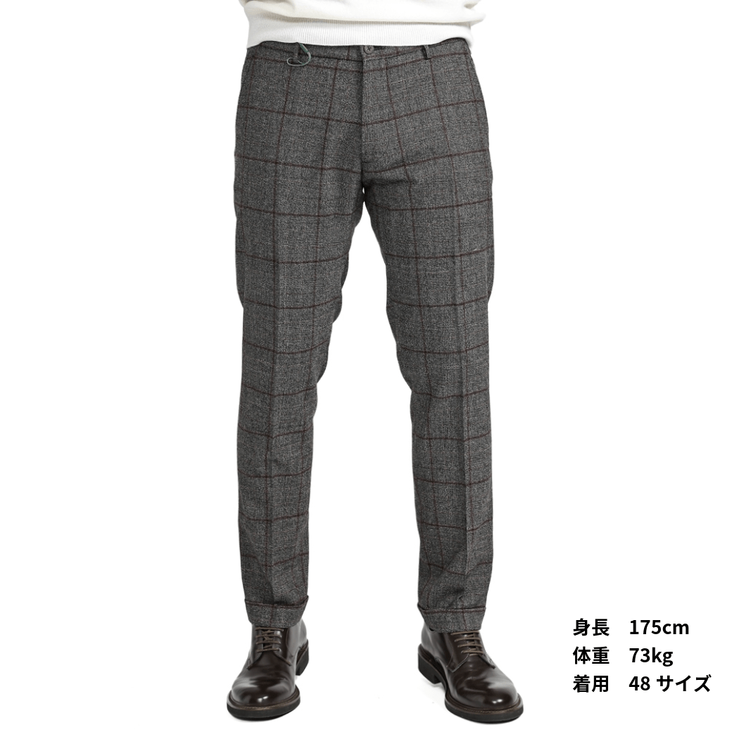 SALE｜BERWICH ヴァージンウール100％ ノータックスラックス｜412035 - 46｜GUARDAROBA MILANO OFFICIAL STORE