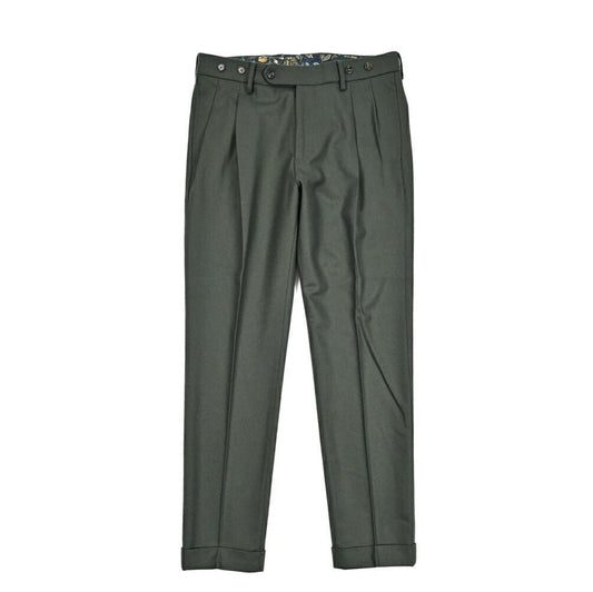 SALE｜BERWICH BARBER ウール100% ツータックスラックス｜414350｜GUARDAROBA MILANO OFFICIAL STORE