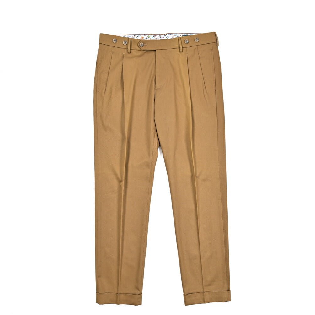 SALE｜BERWICH "BARBER" ストレッチコットン ツータックスラックス｜424925 - 46｜GUARDAROBA MILANO OFFICIAL STORE