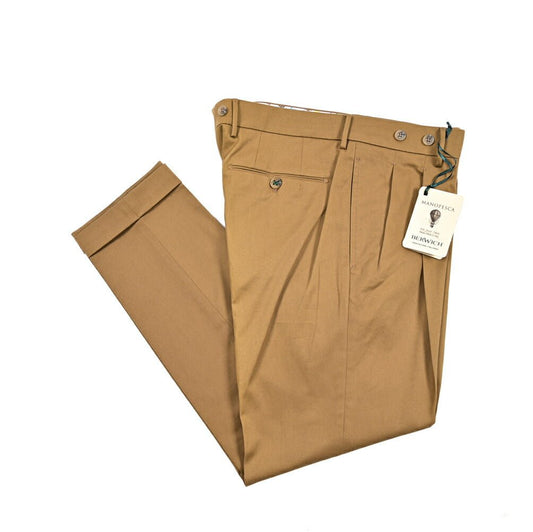 SALE｜BERWICH "BARBER" ストレッチコットン ツータックスラックス｜424925 - 46｜GUARDAROBA MILANO OFFICIAL STORE