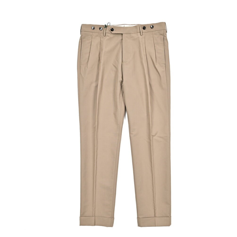 SALE｜BERWICH "BARBER" コットンナイロン ツータックパンツ｜425296 - 46｜GUARDAROBA MILANO OFFICIAL STORE