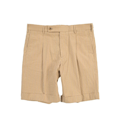 SALE｜BERWICH “BERMUDA 1P” コットン100% シアサッカーショーツ ベージュ(beige) 48 | GUARDAROBA MILANO OFFICIAL STORE