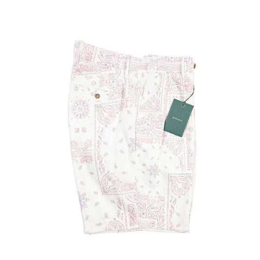 SALE｜BERWICH “BERMUDA 2P” コットン100% ツータックショーツ ホワイト(chalk) 48 | GUARDAROBA MILANO OFFICIAL STORE