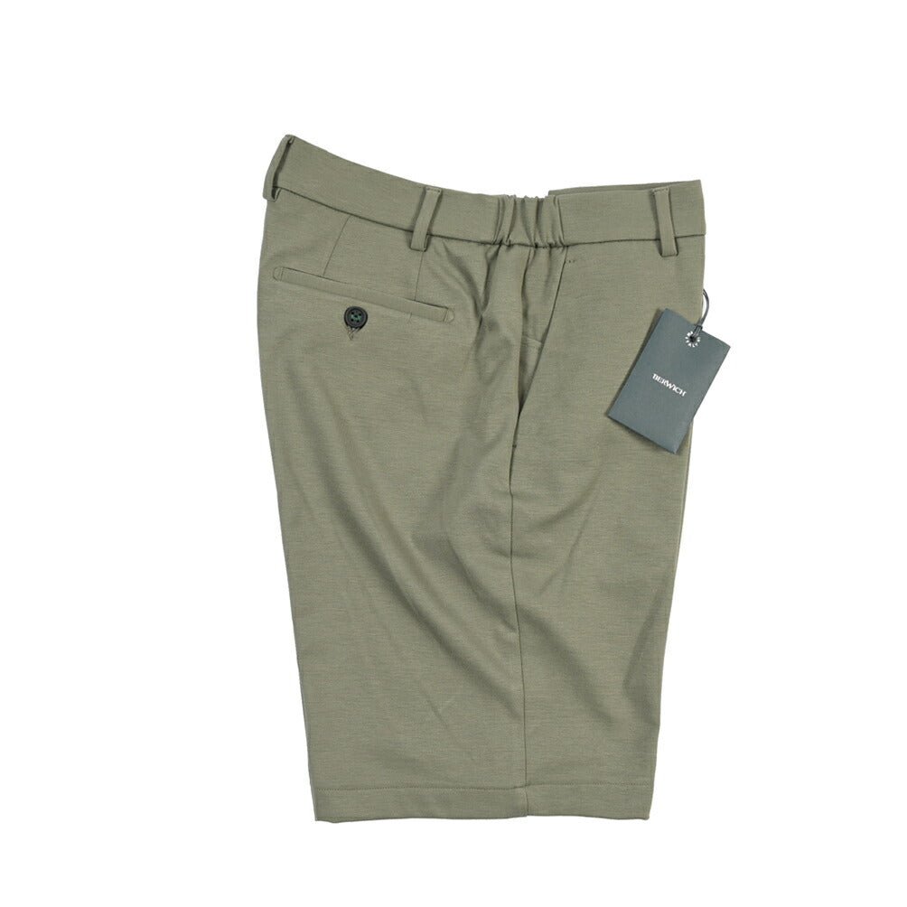 SALE｜BERWICH “BERMUDA ELAX” ストレッチナイロン ジャージーショーツ カーキグリーン(army) 50 | GUARDAROBA MILANO OFFICIAL STORE