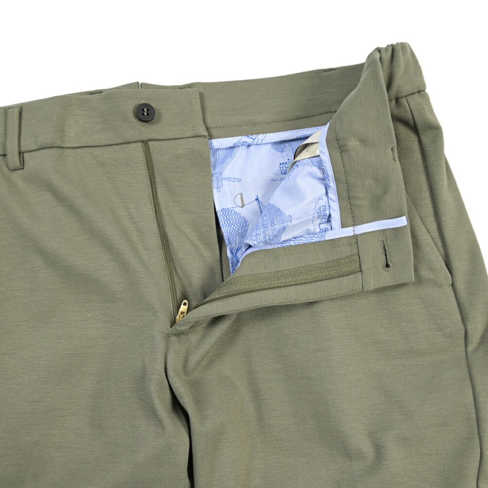 SALE｜BERWICH “BERMUDA ELAX” ストレッチナイロン ジャージーショーツ カーキグリーン(army) 50 | GUARDAROBA MILANO OFFICIAL STORE