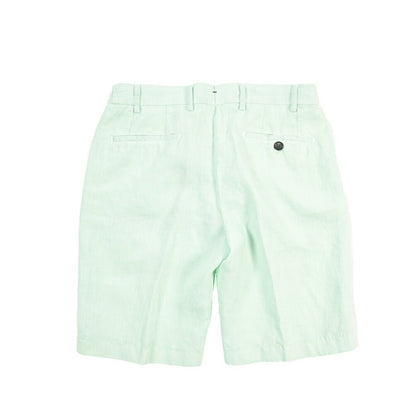 SALE｜BERWICH “BERMUDA ELAX-GD” リネン100% ノータックショーツ ライトグリーン(lt verde924) 48 | GUARDAROBA MILANO OFFICIAL STORE