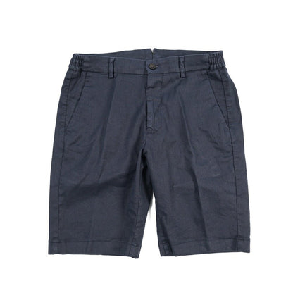 SALE｜BERWICH “BERMUDA ELAX-GD” リネン混コットン ストレッチショーツ ネイビー 46 | GUARDAROBA MILANO OFFICIAL STORE
