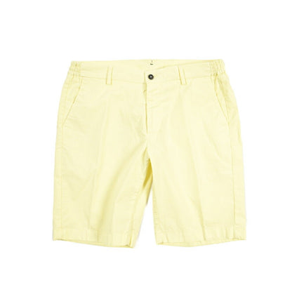 SALE｜BERWICH “BERMUDA ELAX-GD” ストレッチコットン ノータックショーツ イエロー(lt giallo7) 50 | GUARDAROBA MILANO OFFICIAL STORE