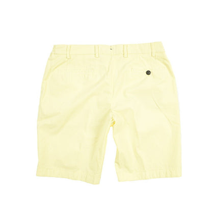 SALE｜BERWICH “BERMUDA ELAX-GD” ストレッチコットン ノータックショーツ イエロー(lt giallo7) 50 | GUARDAROBA MILANO OFFICIAL STORE