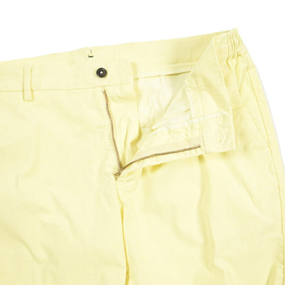 SALE｜BERWICH “BERMUDA ELAX-GD” ストレッチコットン ノータックショーツ イエロー(lt giallo7) 50 | GUARDAROBA MILANO OFFICIAL STORE
