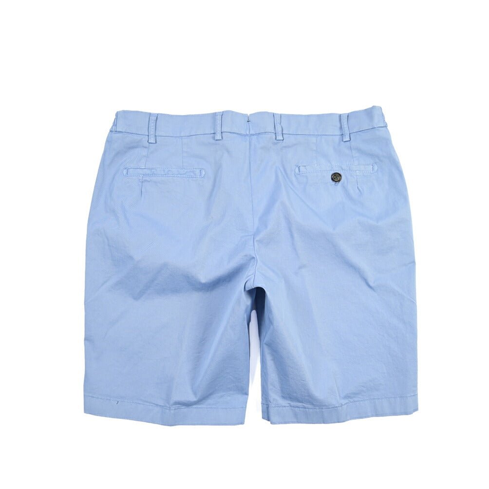 SALE｜BERWICH “BERMUDA ELAX-GD” ストレッチコットン ノータックショーツ ブルー(azzurro213) 54 | GUARDAROBA MILANO OFFICIAL STORE