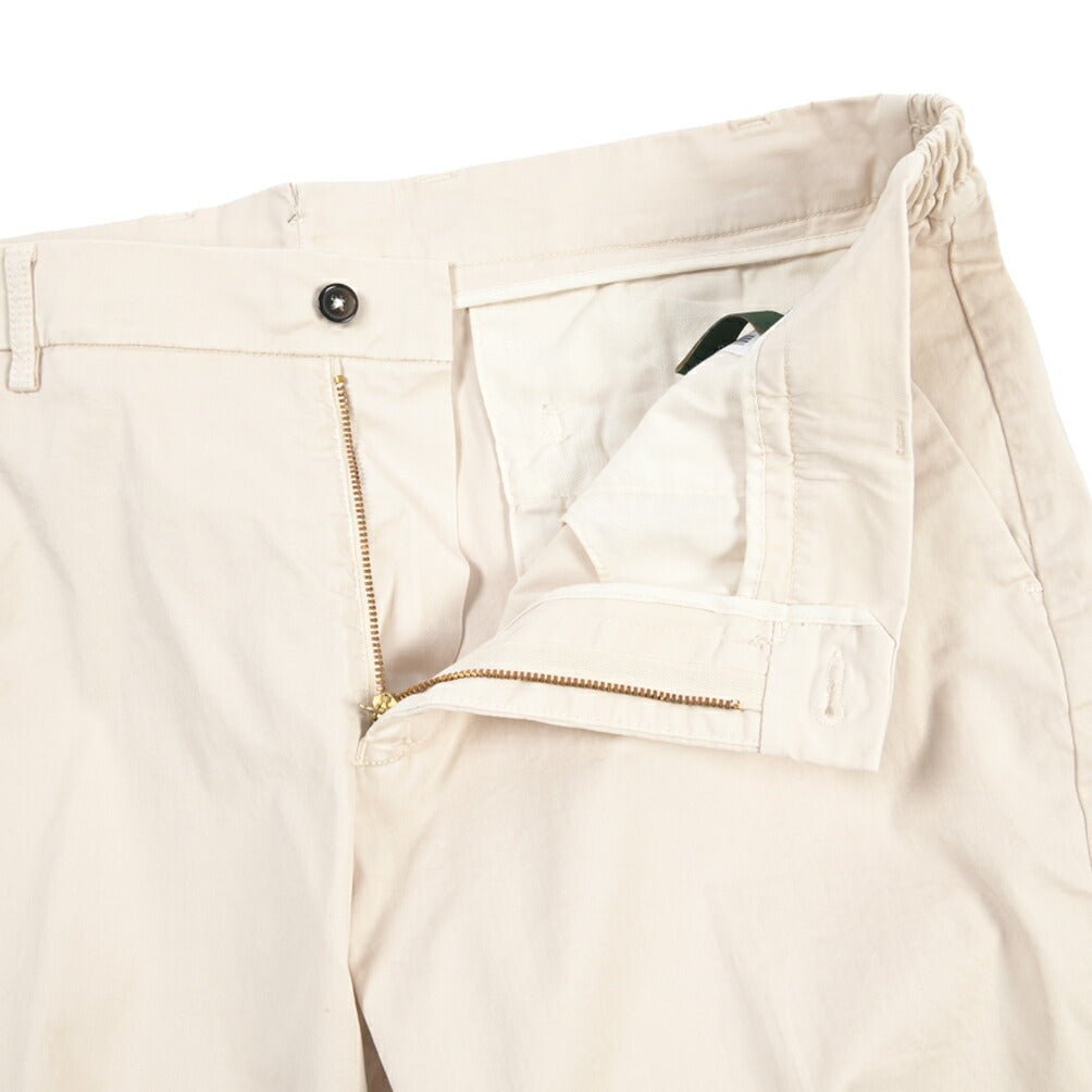 SALE｜BERWICH “BERMUDA ELAX-GD” ストレッチコットン ノータックショーツ オフホワイト(latte802) 54 | GUARDAROBA MILANO OFFICIAL STORE