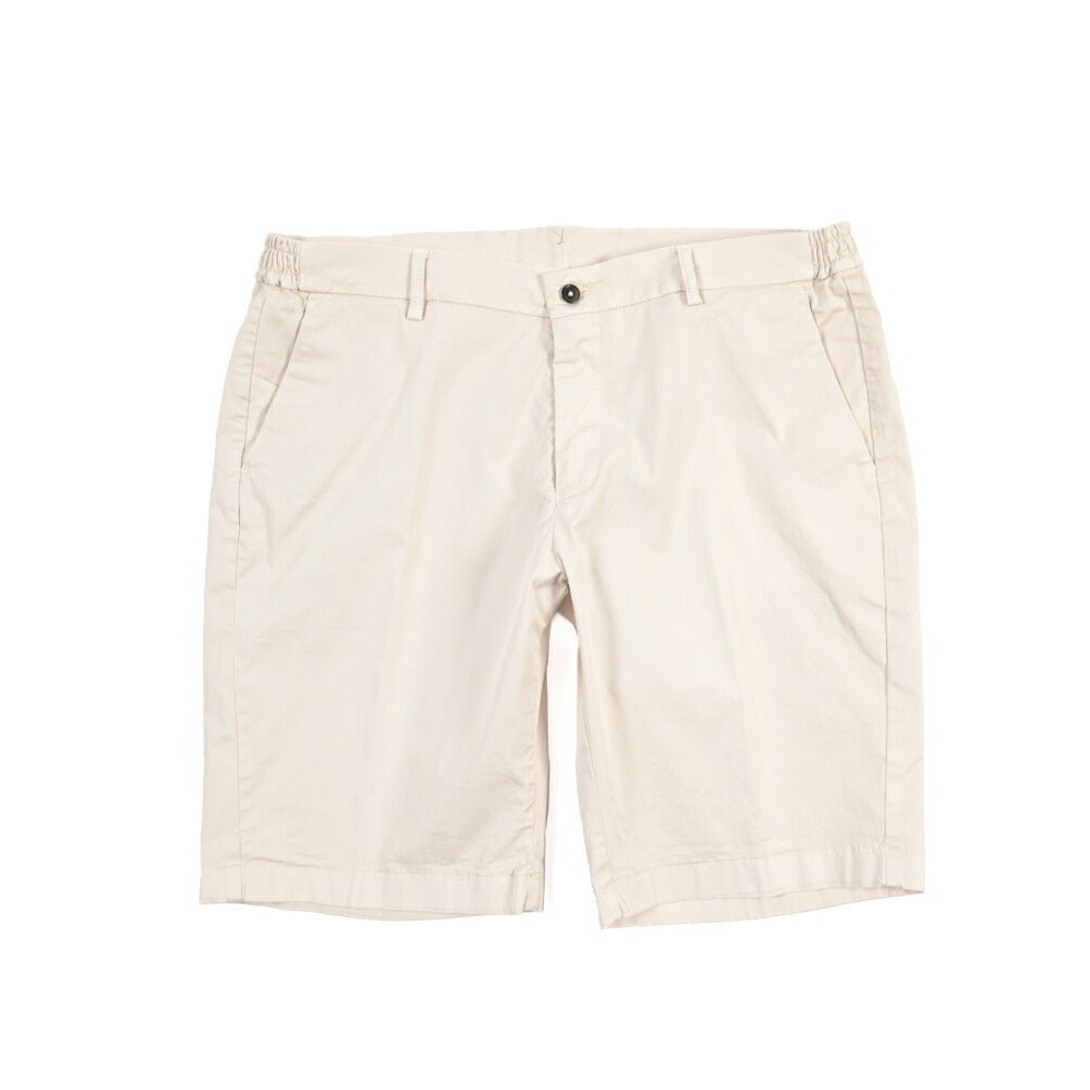 SALE｜BERWICH “BERMUDA ELAX-GD” ストレッチコットン ノータックショーツ オフホワイト(latte802) 54 | GUARDAROBA MILANO OFFICIAL STORE