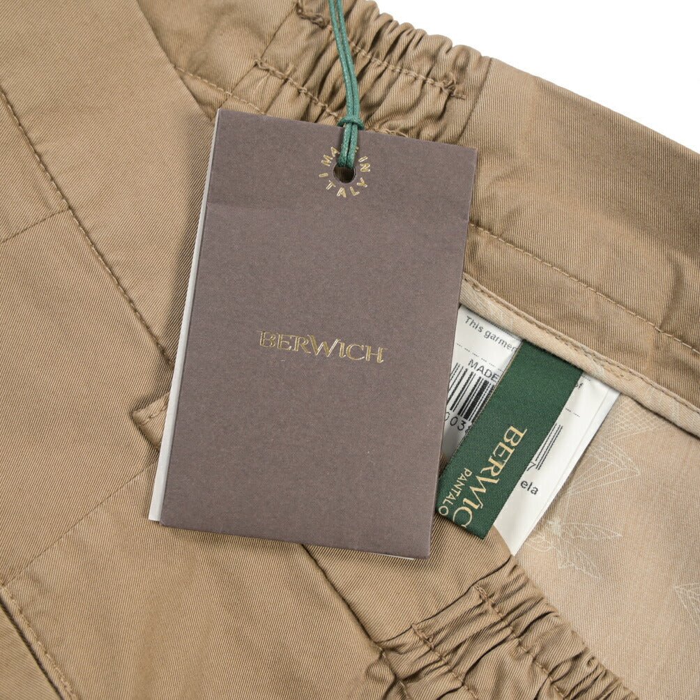 SALE｜BERWICH “BERMUDA ELAX-GD” ストレッチコットン ノータックショーツ ブラウン(noce724) 54 | GUARDAROBA MILANO OFFICIAL STORE