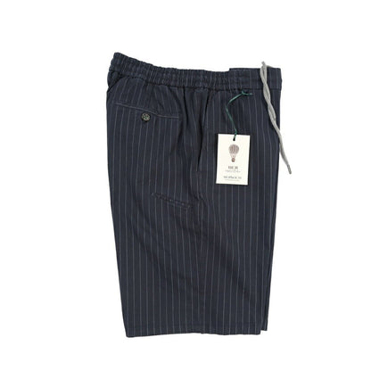 SALE｜BERWICH “BERMUDA JOGGER” ストレッチコットン ノータックショーツ ネイビー(navy665) S | GUARDAROBA MILANO OFFICIAL STORE