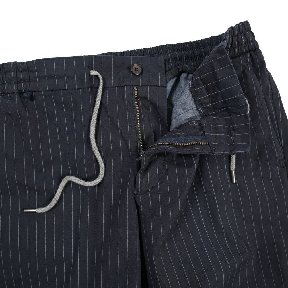 SALE｜BERWICH “BERMUDA JOGGER” ストレッチコットン ノータックショーツ ネイビー(navy665) S | GUARDAROBA MILANO OFFICIAL STORE