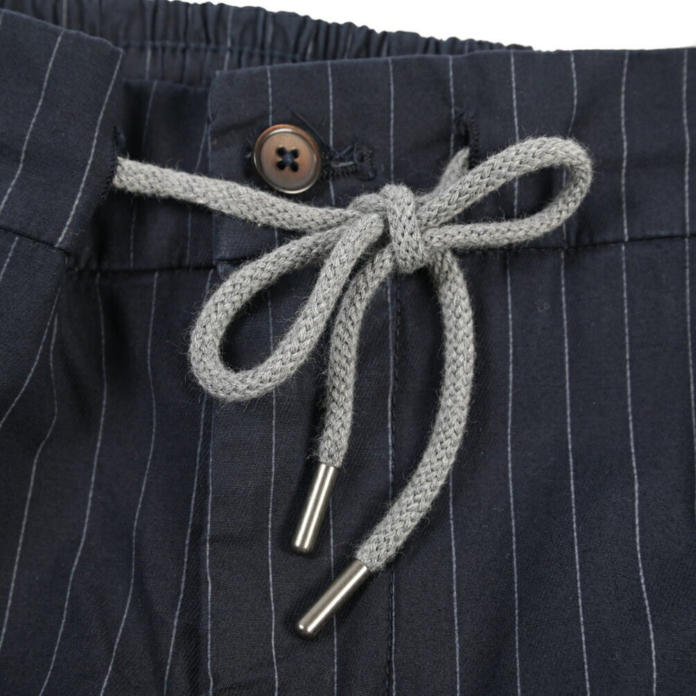 SALE｜BERWICH “BERMUDA JOGGER” ストレッチコットン ノータックショーツ ネイビー(navy665) S | GUARDAROBA MILANO OFFICIAL STORE