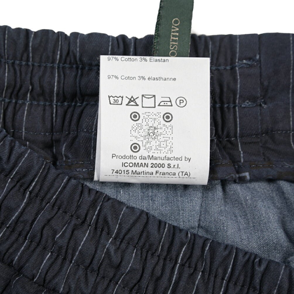 SALE｜BERWICH “BERMUDA JOGGER” ストレッチコットン ノータックショーツ ネイビー(navy665) S | GUARDAROBA MILANO OFFICIAL STORE