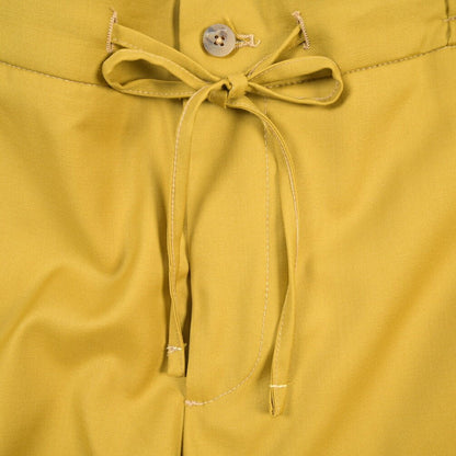 SALE｜BERWICH “BERMUDA SAFARI” ウール100% ノータックショーツ イエロー(yellow) XS | GUARDAROBA MILANO OFFICIAL STORE